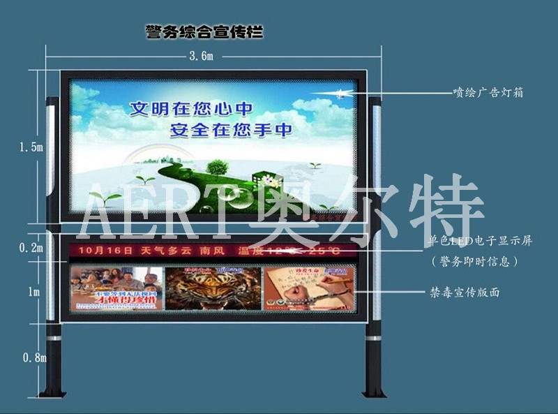 奧爾特新款閱報(bào)欄