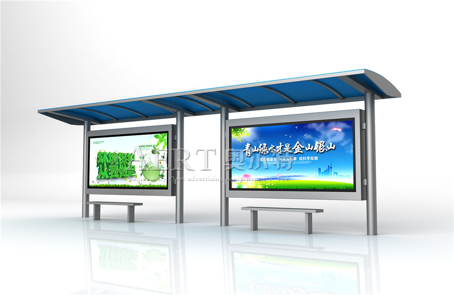 不銹鋼公交站臺(tái)